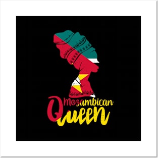 Mozambican Queen Mozambique Flag Afro Roots Posters and Art